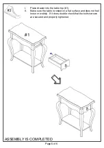 Preview for 6 page of Furniture of America CM-AC105 Assembly Instructions Manual