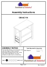 Furniture of America CM-AC114 Assembly Instructions preview