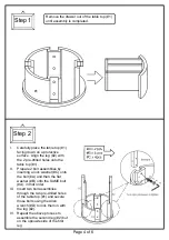 Preview for 4 page of Furniture of America CM-AC120 Assembly Instructions Manual