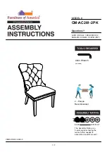 Furniture of America CM-AC261-2PK Assembly Instructions Manual preview