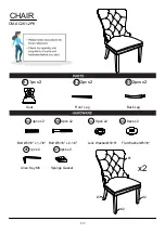 Preview for 5 page of Furniture of America CM-AC261-2PK Assembly Instructions Manual