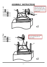 Preview for 6 page of Furniture of America CM-AC261-2PK Assembly Instructions Manual