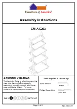 Furniture of America CM-AC293 Assembly Instructions preview