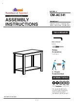 Furniture of America CM-AC341 Assembly Instructions Manual preview