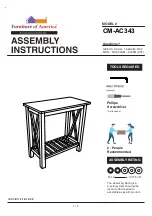 Furniture of America CM-AC343 Assembly Instructions Manual preview