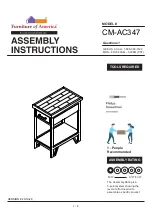 Furniture of America CM-AC347 Assembly Instructions Manual preview