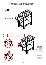 Preview for 6 page of Furniture of America CM-AC347 Assembly Instructions Manual