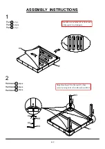 Preview for 6 page of Furniture of America CM-AC353 Assembly Instructions Manual