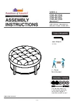 Preview for 1 page of Furniture of America CM-AC354 Assembly Instructions Manual