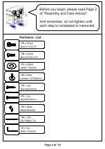 Preview for 4 page of Furniture of America CM-AC521 Assembly Instructions Manual