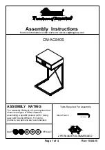 Furniture of America CM-AC540S Assembly Instructions preview