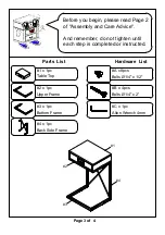 Preview for 3 page of Furniture of America CM-AC540S Assembly Instructions