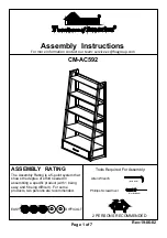 Preview for 1 page of Furniture of America CM-AC592 Assembly Instructions Manual