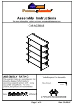 Preview for 1 page of Furniture of America CM-AC6048 Assembly Instructions