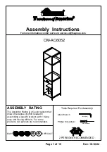 Furniture of America CM-AC6052 Assembly Instructions Manual preview