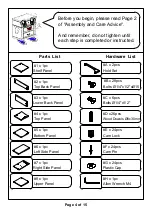Preview for 4 page of Furniture of America CM-AC6052 Assembly Instructions Manual