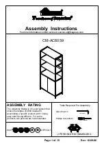 Preview for 1 page of Furniture of America CM-AC6059 Assembly Instructions Manual