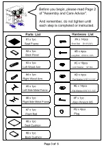 Preview for 3 page of Furniture of America CM-AC6077 Assembly Instructions Manual