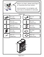 Preview for 3 page of Furniture of America CM-AC6260 Assembly Instructions Manual