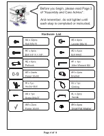 Preview for 4 page of Furniture of America CM-AC6260 Assembly Instructions Manual