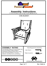 Preview for 1 page of Furniture of America CM-AC6401 Assembly Instructions Manual