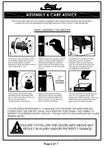 Preview for 2 page of Furniture of America CM-AC6401 Assembly Instructions Manual