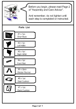 Preview for 3 page of Furniture of America CM-AC6401 Assembly Instructions Manual