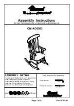 Preview for 1 page of Furniture of America CM-AC6560 Assembly Instructions Manual