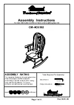 Preview for 1 page of Furniture of America CM-AC6562 Assembly Instructions Manual