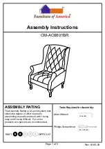 Preview for 1 page of Furniture of America CM-AC6801BR Assembly Instructions