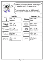 Preview for 3 page of Furniture of America CM-AC6801BR Assembly Instructions