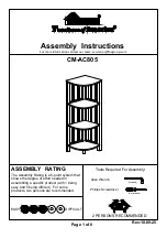 Preview for 1 page of Furniture of America CM-AC805 Assembly Instructions Manual