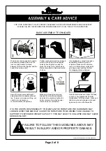 Preview for 2 page of Furniture of America CM-AC805 Assembly Instructions Manual