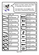 Preview for 3 page of Furniture of America CM-AC808 Assembly Instructions Manual