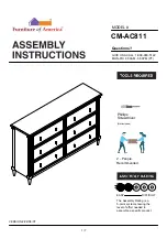 Furniture of America CM-AC811 Assembly Instructions Manual preview