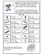 Preview for 3 page of Furniture of America CM-BK1034-WH Assembly Instructions Manual