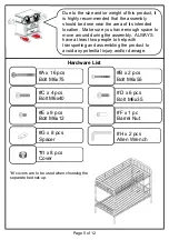 Preview for 5 page of Furniture of America CM-BK1035 Assembly Instructions Manual