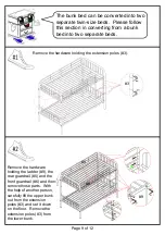 Preview for 9 page of Furniture of America CM-BK1035 Assembly Instructions Manual