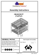 Furniture of America CM-BK1037F Assembly Instructions Manual preview