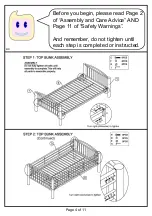 Preview for 4 page of Furniture of America CM-BK1037T Assembly Instructions Manual