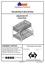 Preview for 1 page of Furniture of America CM-BK1037TF Assembly Instructions Manual