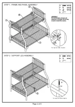 Preview for 4 page of Furniture of America CM-BK1037TF Assembly Instructions Manual