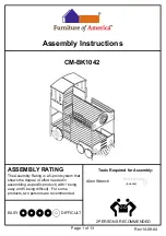 Furniture of America CM-BK1042 Assembly Instructions Manual preview