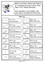 Preview for 4 page of Furniture of America CM-BK1042 Assembly Instructions Manual