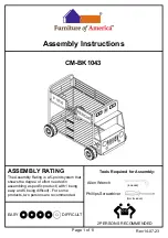 Preview for 1 page of Furniture of America CM-BK1043 Assembly Instructions Manual