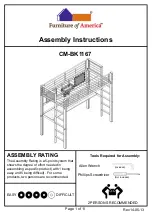 Preview for 1 page of Furniture of America CM-BK1167 Assembly Instructions Manual