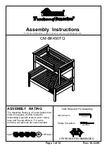 Preview for 1 page of Furniture of America CM-BK450TQ Assembly Instructions Manual