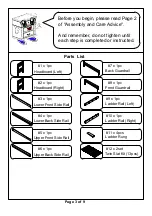 Preview for 3 page of Furniture of America CM-BK450TT Assembly Instructions Manual