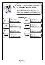 Preview for 4 page of Furniture of America CM-BK450TT Assembly Instructions Manual