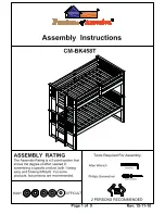 Furniture of America CM-BK458T Assembly Instructions Manual preview